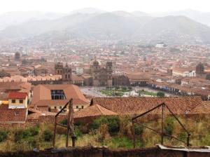 View of the Plaza de Armas. Make sure you walk up the hill so you get a good overview of the city.